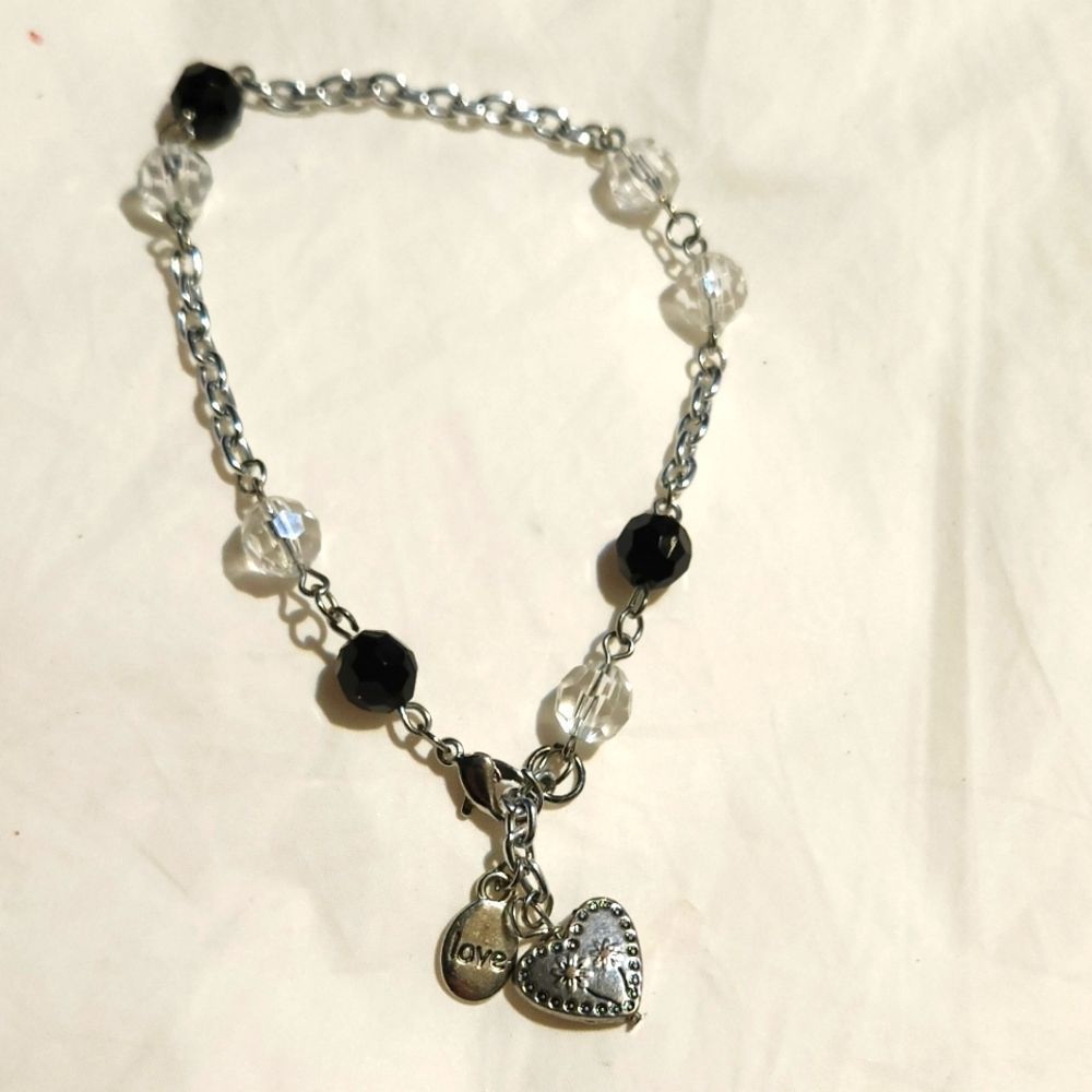 Handmade love bead bracelet